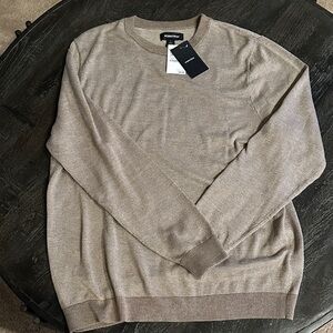Nordstrom Men's Taupe Crewneck Sweater  Large